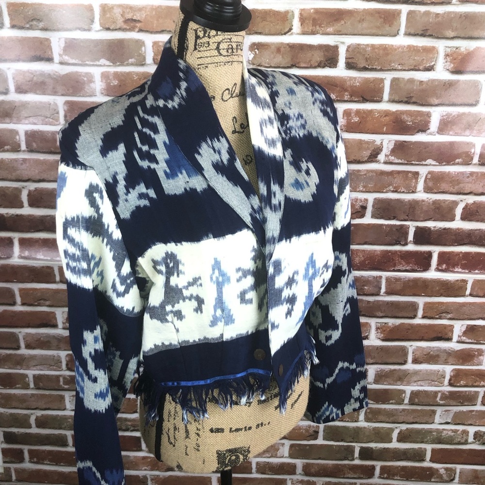 Fringe waist length jacket - Picture 7 of 10